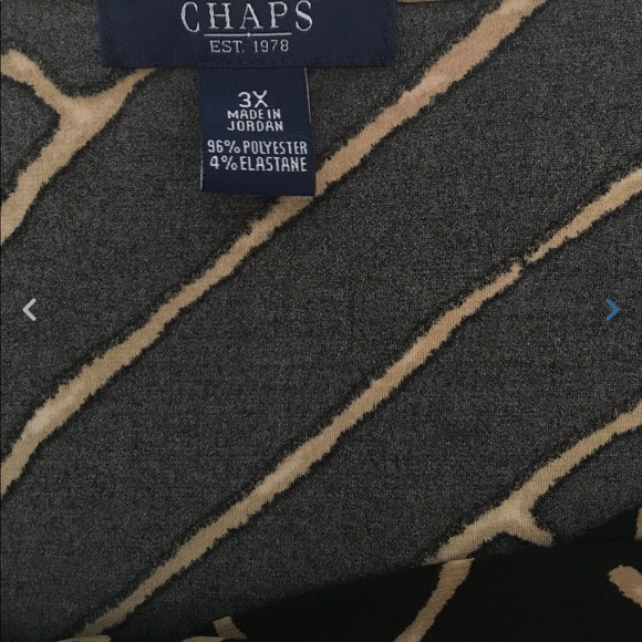 CHAPS Sleeveless Drape Neck Top - Picture 3 of 4